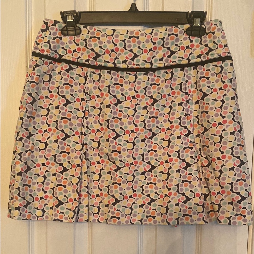 Harold's Pink and Red Pleated Mini Skirt